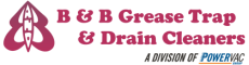 B & B Grease Trap & Drain Cleaners logo, a division of PowerVac.